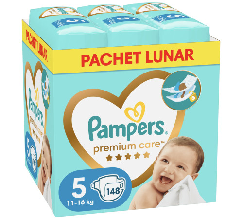 pampers premium care 5 (11-16 кг.) 148 шт.