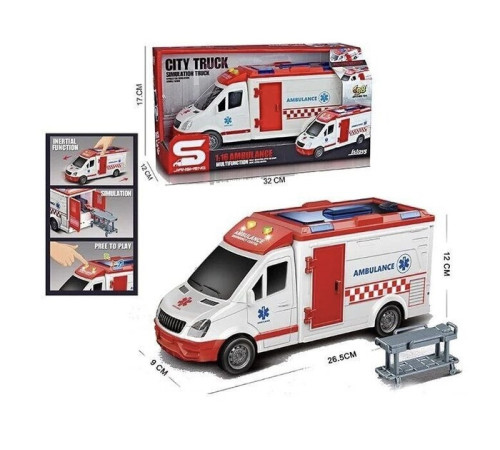 jstoys mașina “ambulantă” cu sunete și lumina js126 