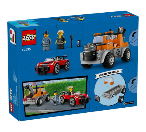 lego city 60435 Конструктор "Эвакуатор и ремонт спортивных авто" (101 дет.)