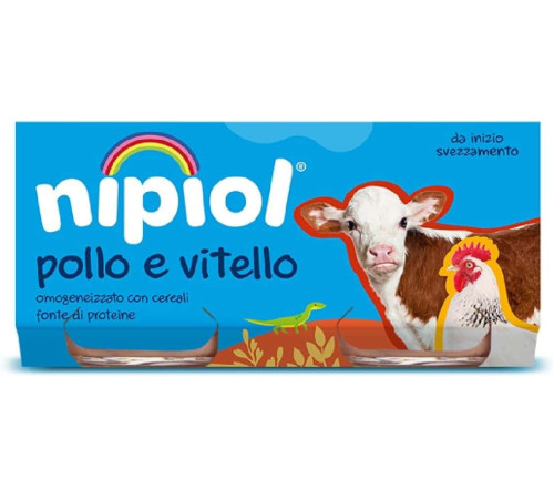  nipiol piure din carne de vitel si pui (6 luni+) 2х80 gr.