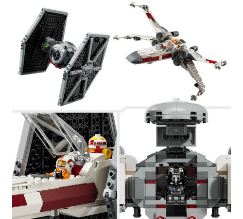 lego star wars 75393 Конструктор "Микс истребителей tie и x-wing" (1063 дет.)