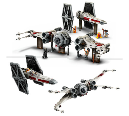 lego star wars 75393 Конструктор "Микс истребителей tie и x-wing" (1063 дет.)