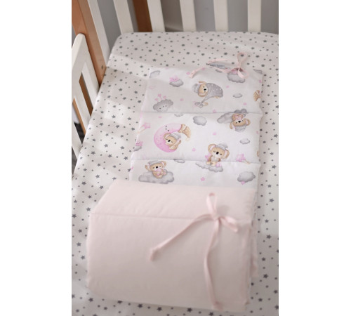 veres 222.01.1 lenjerie de pat "sleepy moon pink - 2" (6buc.)