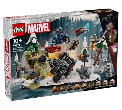  lego marvel 76291 constructor "razbunatorii reuniti: sub semnul lui ultron" (613 el.)