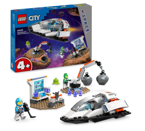 lego city 60429 constructor "nava spatiala si descoperirea unui asteroid" (126 el.)