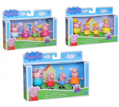  peppa pig f2171 set figurine "peppa pig și familia ei" (in sort.)