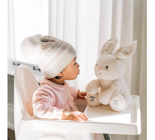 gund 6052939 jucărie interactivă "bunny flora" (30 cm.)