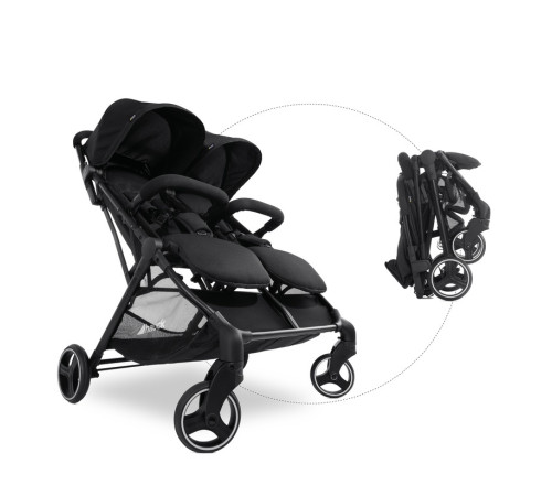 hauck carucior pentru gemeni swift x duo black