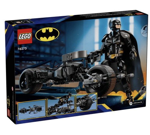 lego super heroes 76273 constructor ""figurina batman si motocicleta bat-pod" (713 el.)