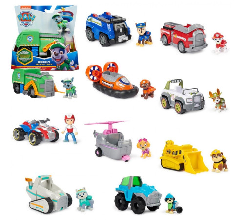 spin master 6068360 vehicule de baza cu catel "paw patrol" (in sort.)