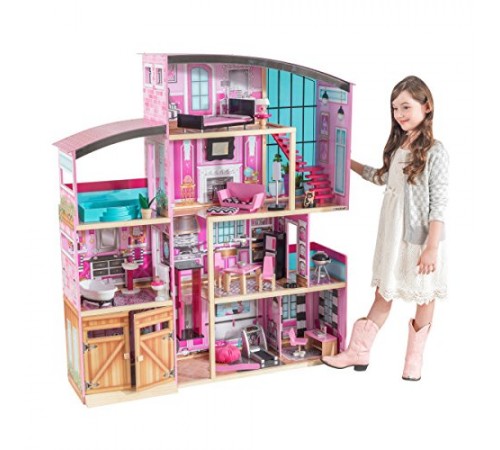  kidkraft 65949 casă pentru păpuși shimmer mansion