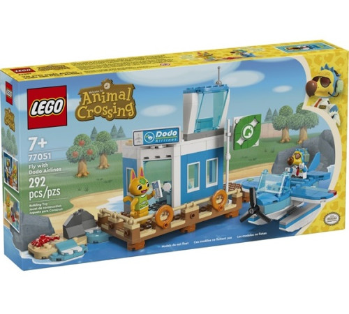 lego animal crossing 77051 constructor "zboara cu dodo airlines" (292 el.)