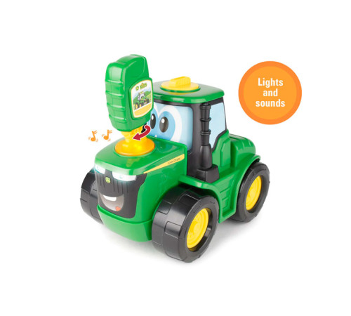 tomy 47500 jucărie interactivă "johnny tractor"