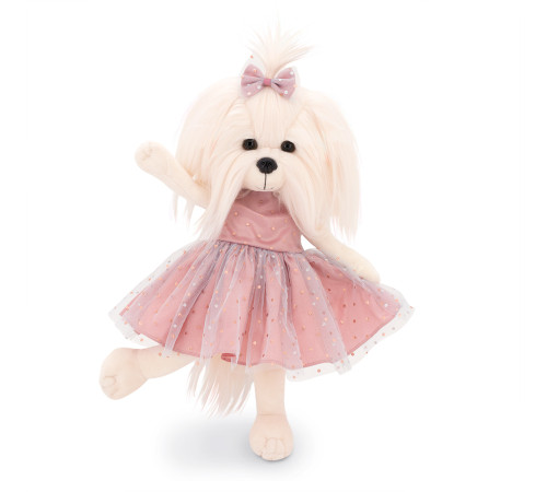 orange toys ld5/099 jucărie moale "câine lucky mimi: rochie strălucitoare" (25 cm.)