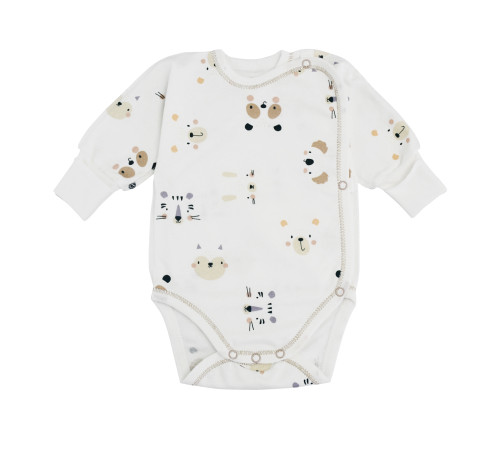 Haine pentru copii in Moldova minikin 242800156 body "happy baby" (m.56) animale