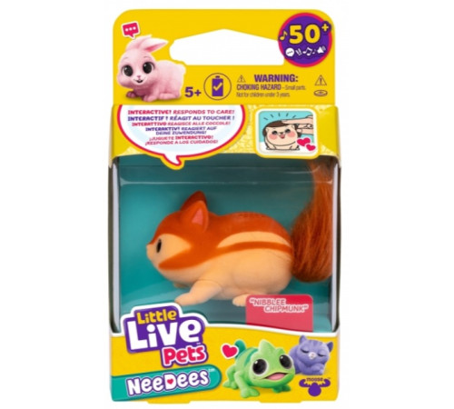 little live pets 26655 animal de companie interactiv "needees" (in sort.)