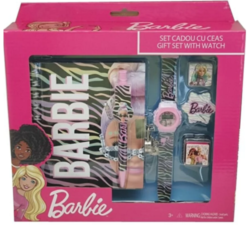 total office bbb4910 set cadou cu ceas "barbie"