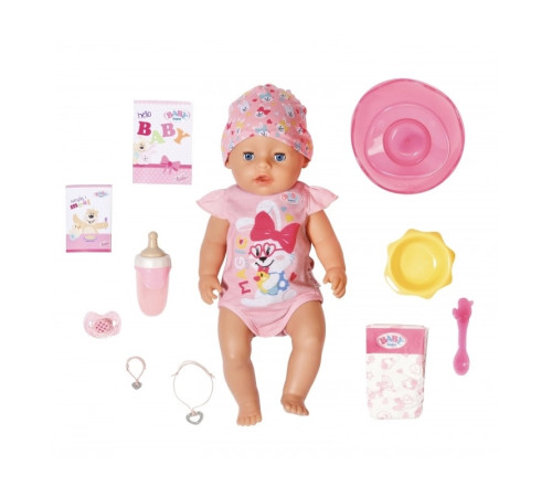 zapf creation 835005 papusa interactiva baby born “magic girl” (43 cm)