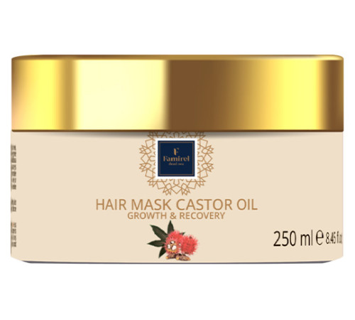 famirel Маска для волос с касторовым маслом (250 мл) 085762