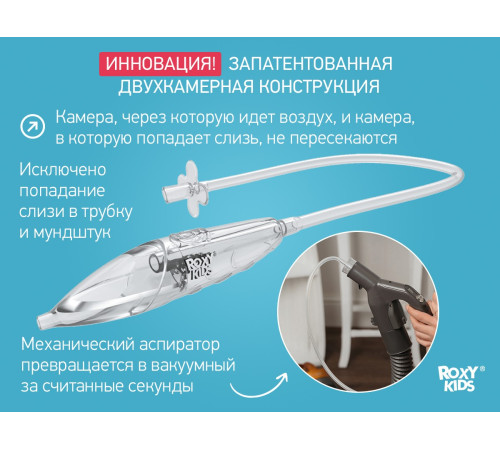 roxy rnd-27-116bВ aspirator nazal cu adaptor "dr.bunny" albastru