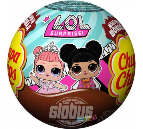  chupa chups Шоколадный шар с игрушкой (20 гр.) в асс.