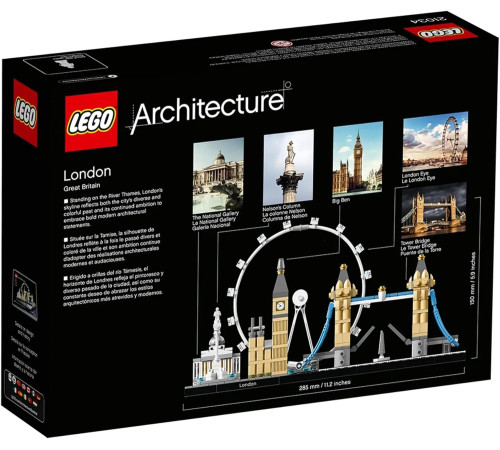 lego architecture 21034 constructor "londra" (468 el.)