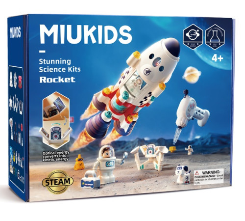 hola toys me8983 set de joc miukids "racheta spațială"