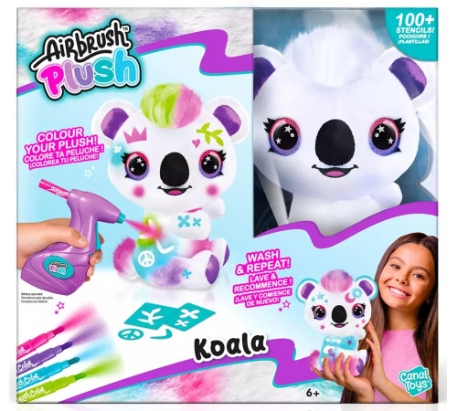  canal toys 273cl set pentru creativitate diy airbrush plush "koala" (25 cm.)