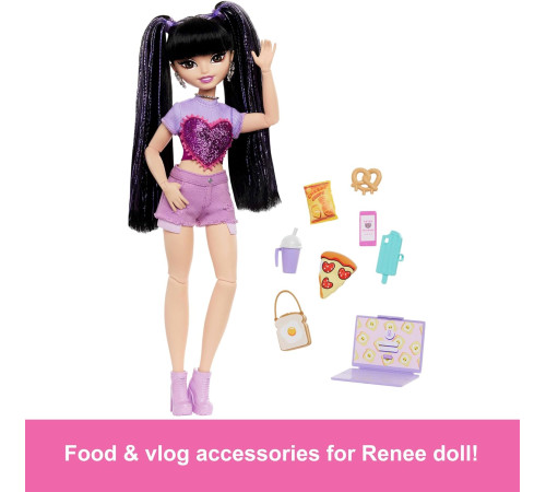 barbie hyc24 păpușa "renee" cu accesorii