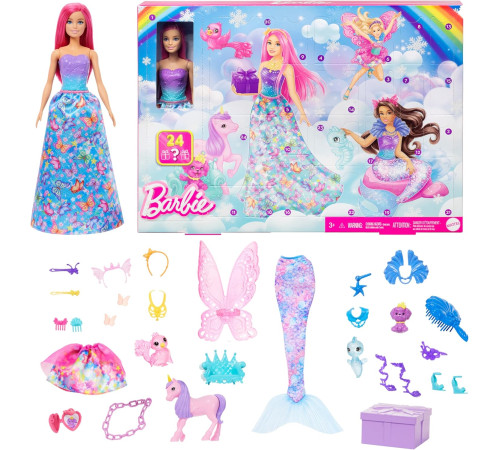 barbie hrg90 calendarul de advent barbie "lumea fantastică"