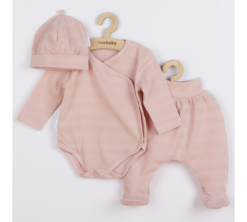 Детская одежда в Молдове new baby 49083 Набор из 3 ед.  для новорожденных "i am" (р.56) розовый