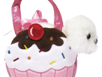 aurora fancy pals 160948f cățeluș de pluș într-o pungă "cupcake" (20 cm.)