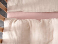 veres 153.7.01 lenjerie de pat "muslin pink-beige" (3 buc.)