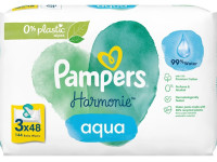 pampers Влажные салфетки harmonie aqua (3x48 шт.)