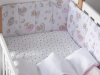 veres 222.01.1 lenjerie de pat "sleepy moon pink - 2" (6buc.)