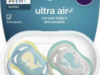 avent scf349/24 suzera din silicon ultra air (18 m+) 2 buc.