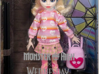 monster high wednesday hxj05 Коллекционная кукла "Энид Синклер" в розовом 