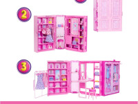 barbie hxd58 set de joc cu papusa "dulapul de vis barbie" (25 articole)