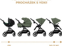 kinderkraft cărucior 2-in-1 yoxi verde