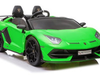 kikkaboo 31006050363 masina electrica pentru copii "lamborghini aventador svj" (verde)