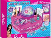 cra-z-art 34052int set manichiura barbie "glitter & shine nail studio"