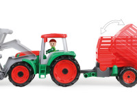 lena 04428 jucărie "tractor cu remorcă" (55 cm.)