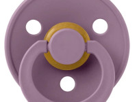 bibs Пустышка круглая латексная color m mauve (6-18 м.)