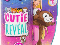 barbie hkr01 păpuşă "cutie reveal: maimuţă"