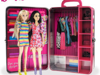 barbie bbds6 Портативный кейс для хранения кукол Барби и их аксессуаров