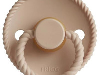 frigg suzeta rotunda din silicon "rope" (0-6 luni) croissant