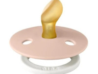 bibs suzeta rotunda din latex color night (0-6 luni) blush