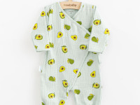 new baby 55398 Муслиновый комбинезон "avocado" р.74 (6-9 м)