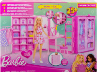 barbie hxd58 set de joc cu papusa "dulapul de vis barbie" (25 articole)