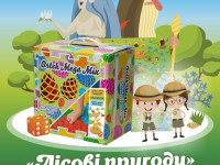 ortek 10504 covoraș ortopedic pentru masaj puzzle "mix" (16 el.) cu jocul de masă "forest adventures"